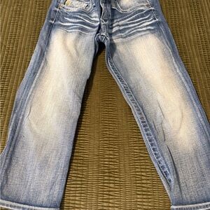 Big Star Light Blue Denim Crop Jeans Size 27